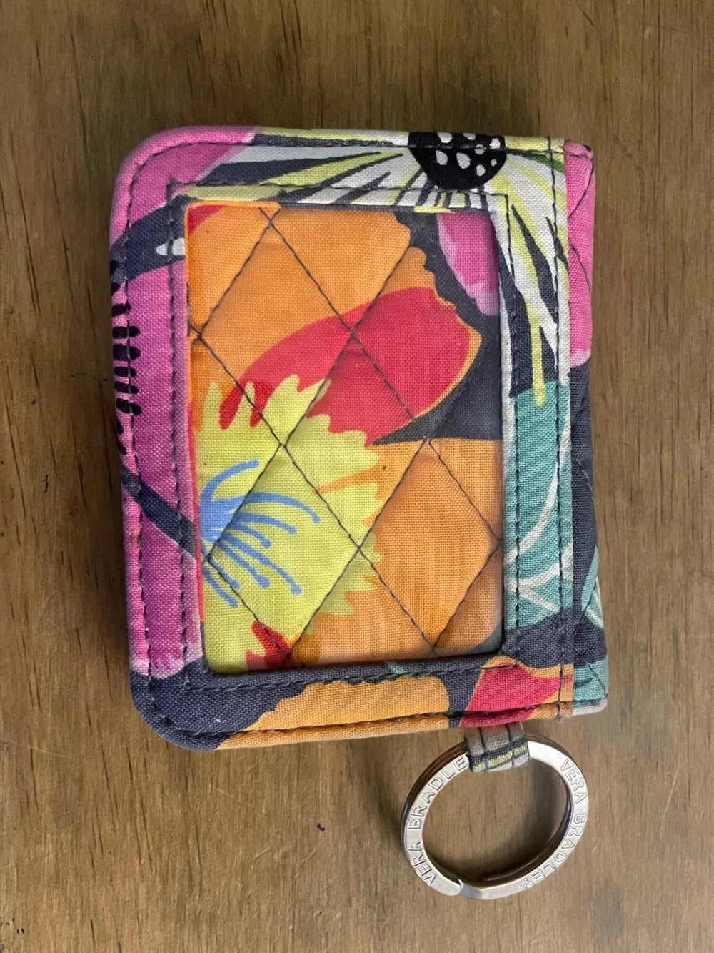 Vera Bradley Jazzy bloom small wallet  with Keyring